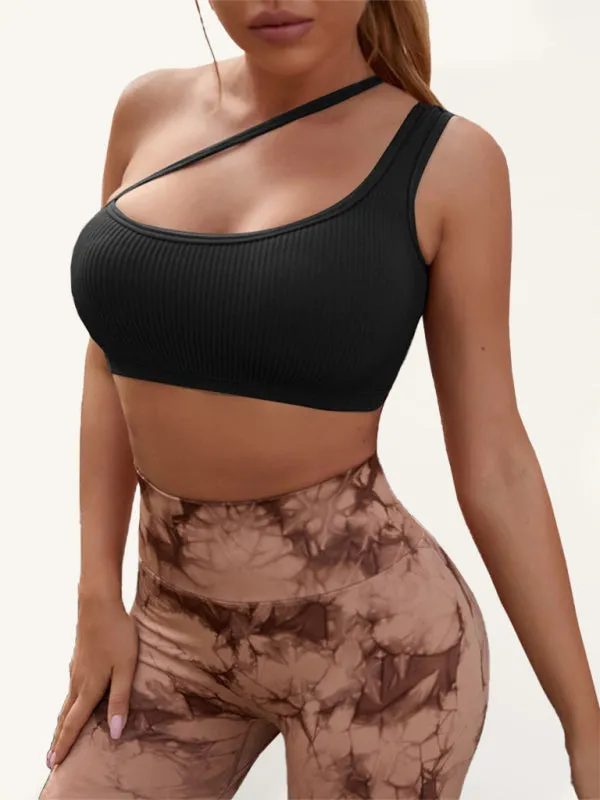 One Shoulder Sports Bra