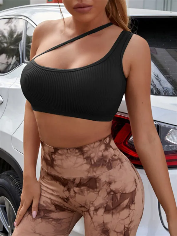 One Shoulder Sports Bra