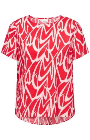 Only Carmakoma Livera Blouse in Red