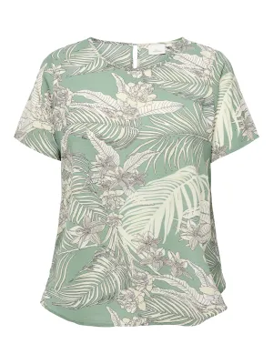 Only Carmakoma Vica Blouse in Hedge Green