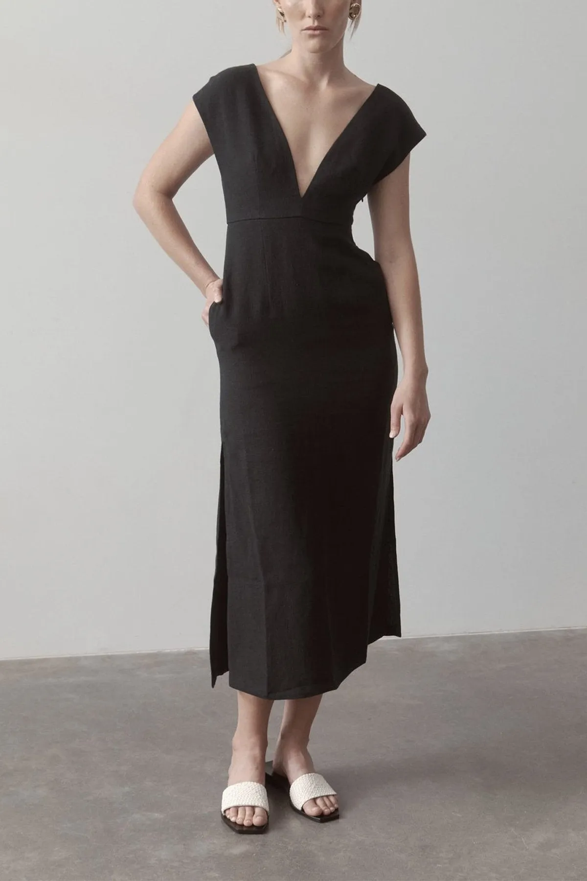 Origami Dress in Black