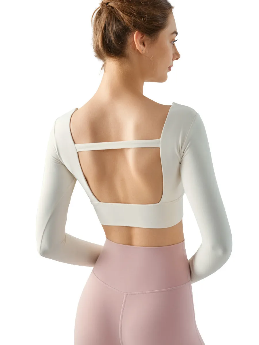 Outer Wear Chest Pad Workout Top