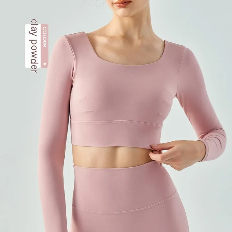 Outer Wear Chest Pad Workout Top