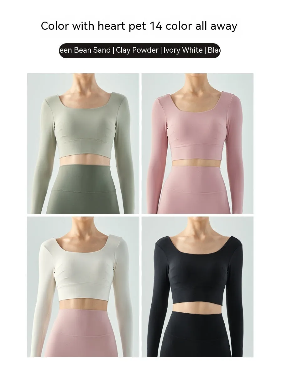 Outer Wear Chest Pad Workout Top
