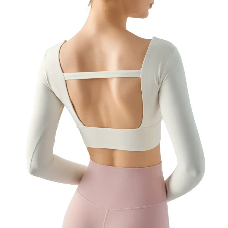Outer Wear Chest Pad Workout Top