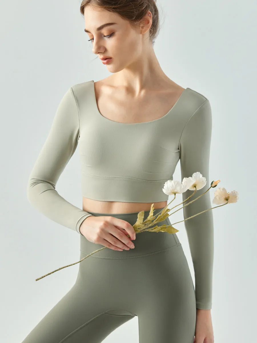 Outer Wear Chest Pad Workout Top