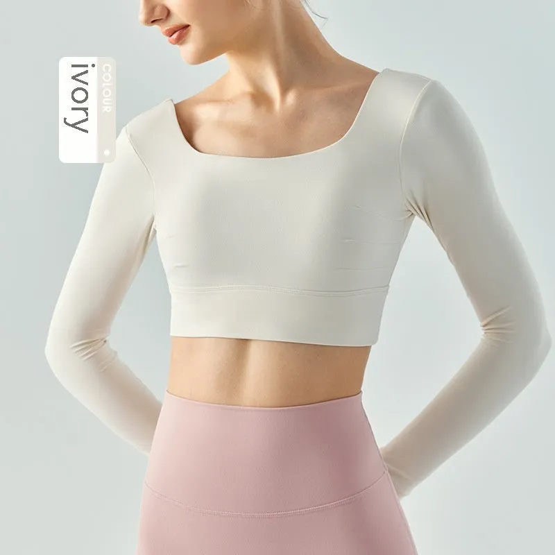 Outer Wear Chest Pad Workout Top