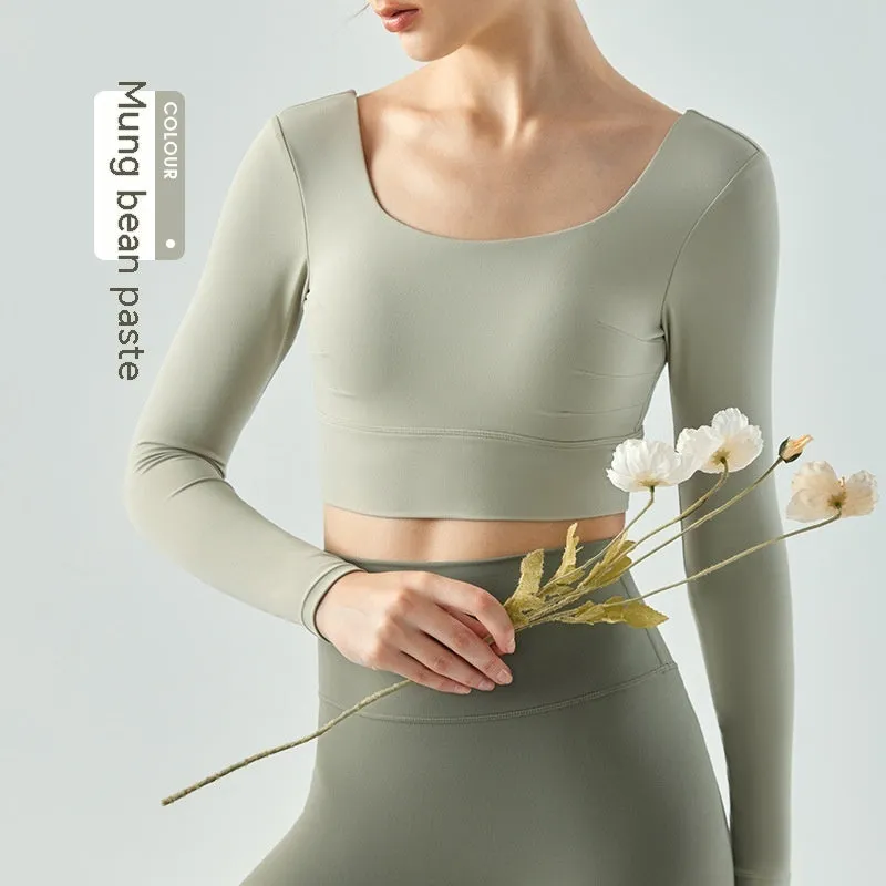 Outer Wear Chest Pad Workout Top