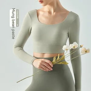 Outer Wear Chest Pad Workout Top