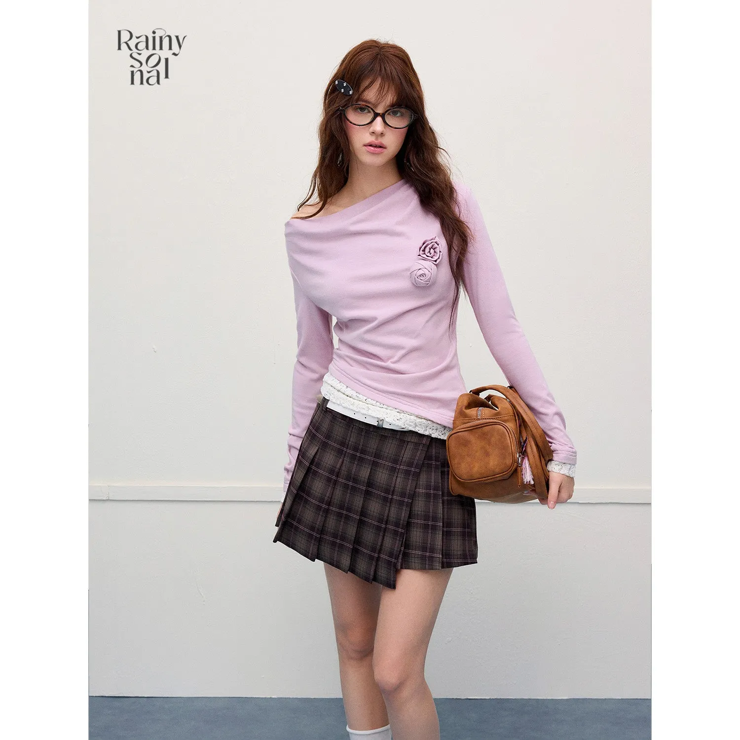 Overlapped Pleat Skirt