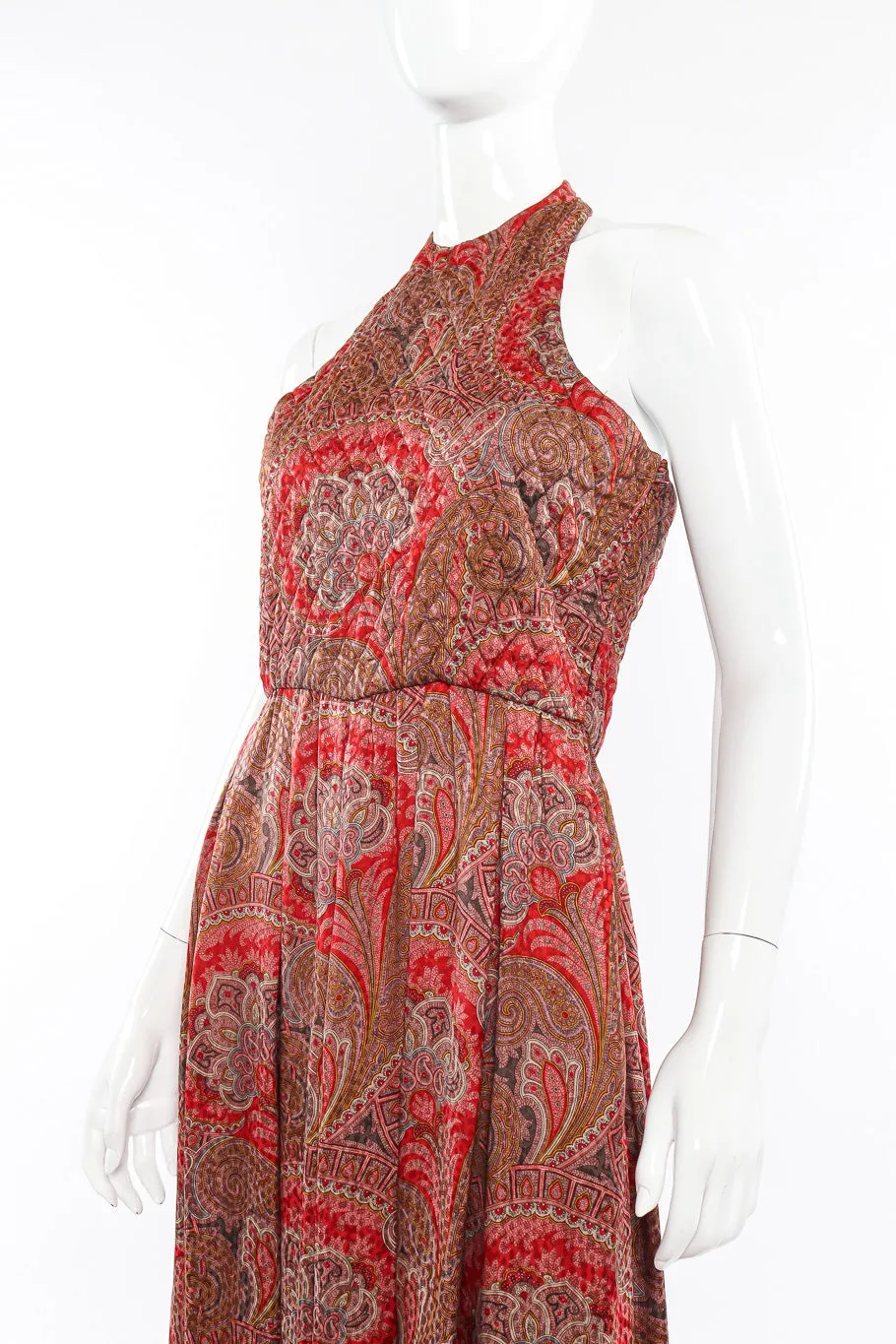 Paisley Halter Jumpsuit & Shawl