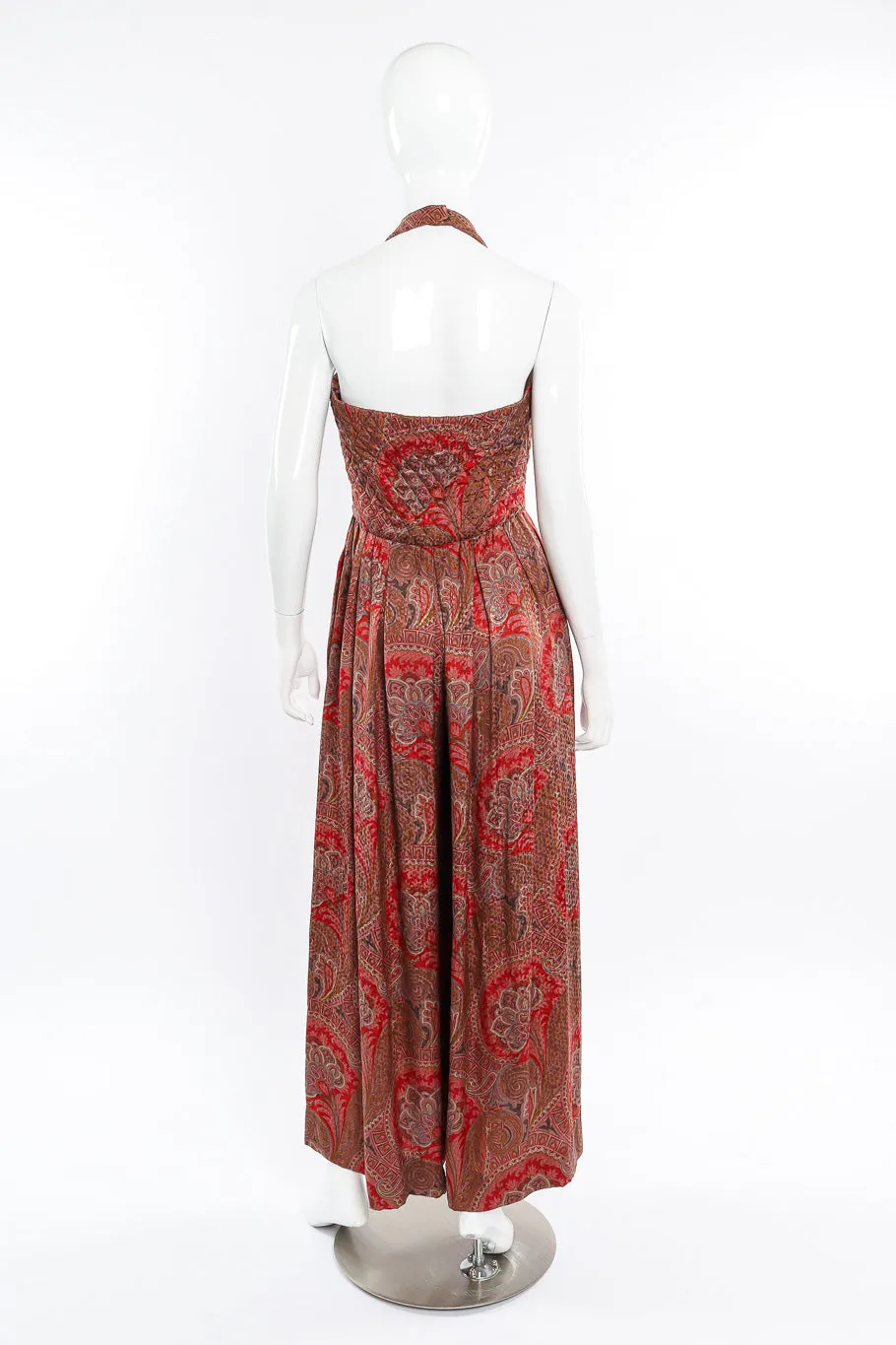 Paisley Halter Jumpsuit & Shawl