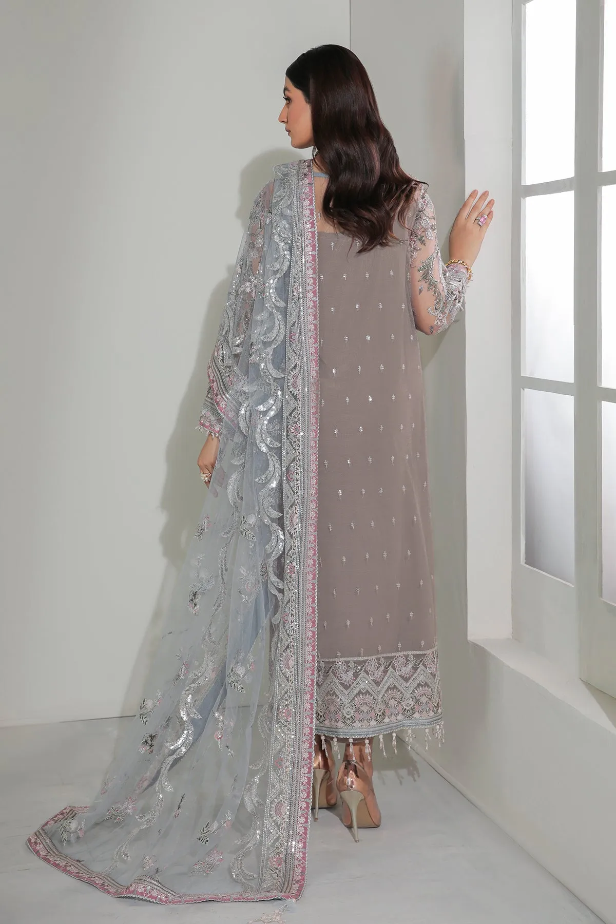 Pakistani Crimson Traditional Salwar Kameez Party Wear