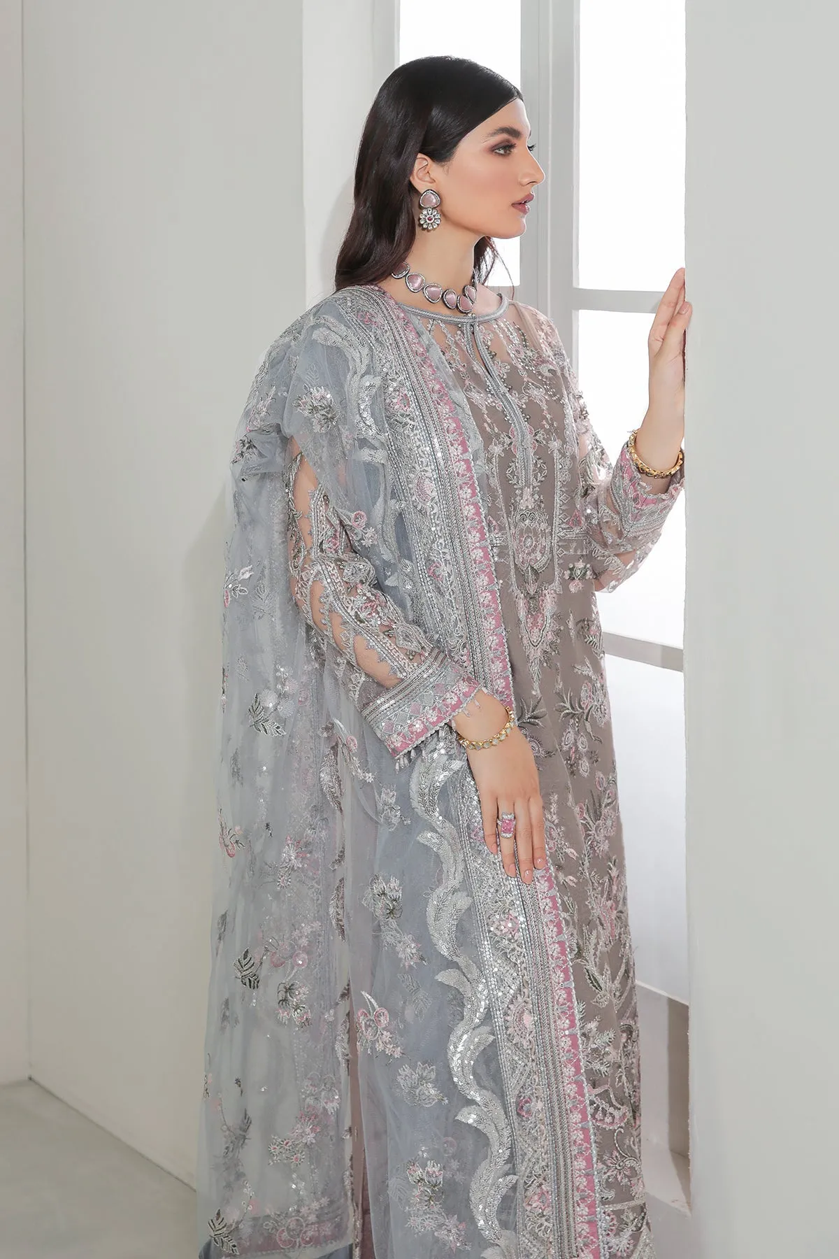 Pakistani Crimson Traditional Salwar Kameez Party Wear