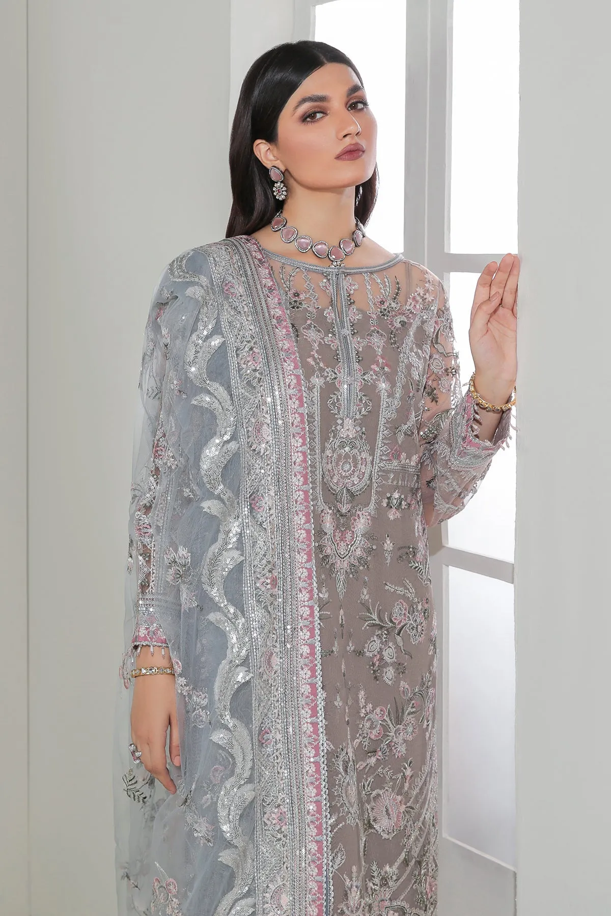 Pakistani Crimson Traditional Salwar Kameez Party Wear