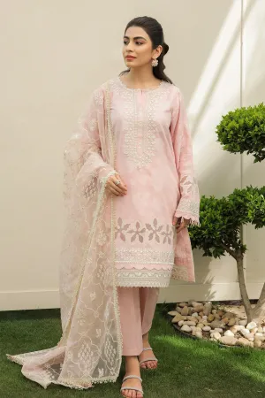 Pakistani Pink Short Kameez with Trousers Party Wear