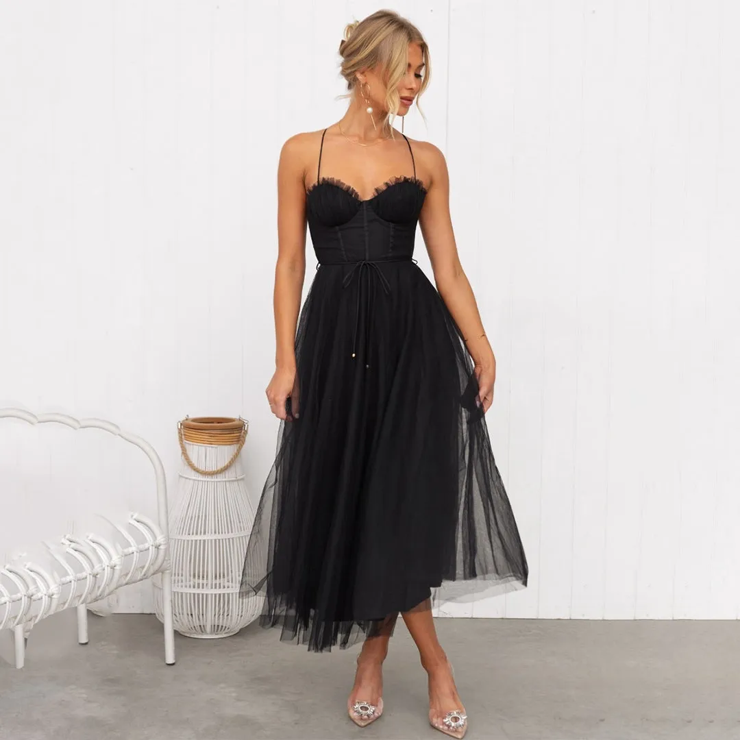 Party midi dress for ladies