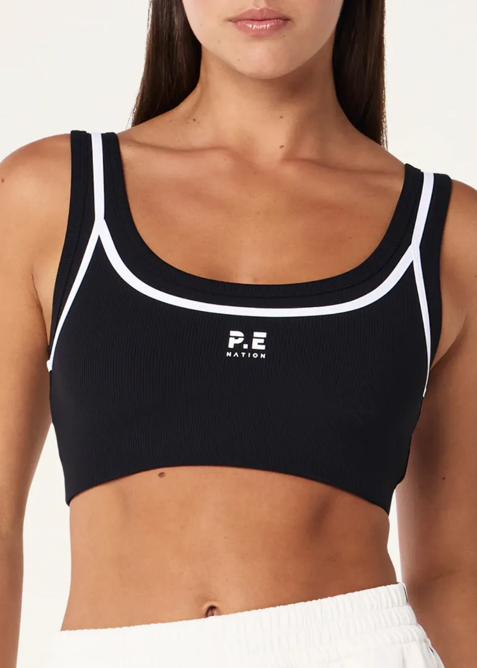 P.E NATION Forward Crop - Black