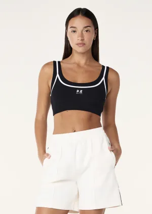 P.E NATION Forward Crop - Black