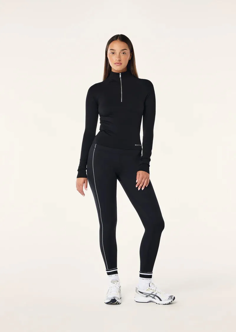 P.E Nation Routine Quarter Zip Long Sleeve - Black