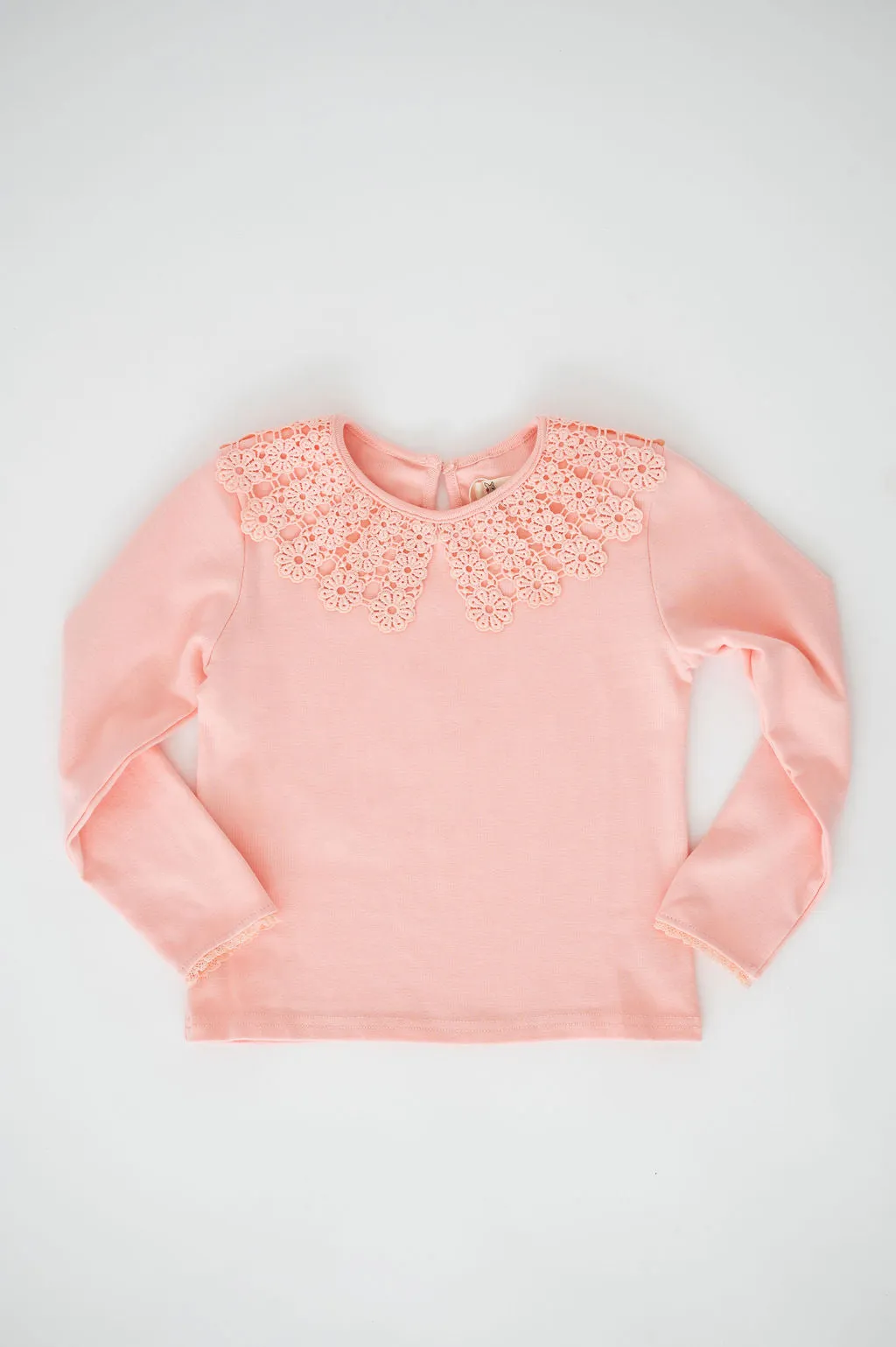 Peach L/S Knit Top