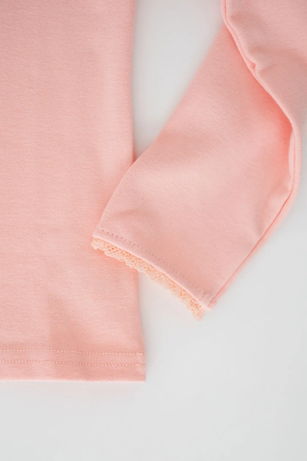 Peach L/S Knit Top