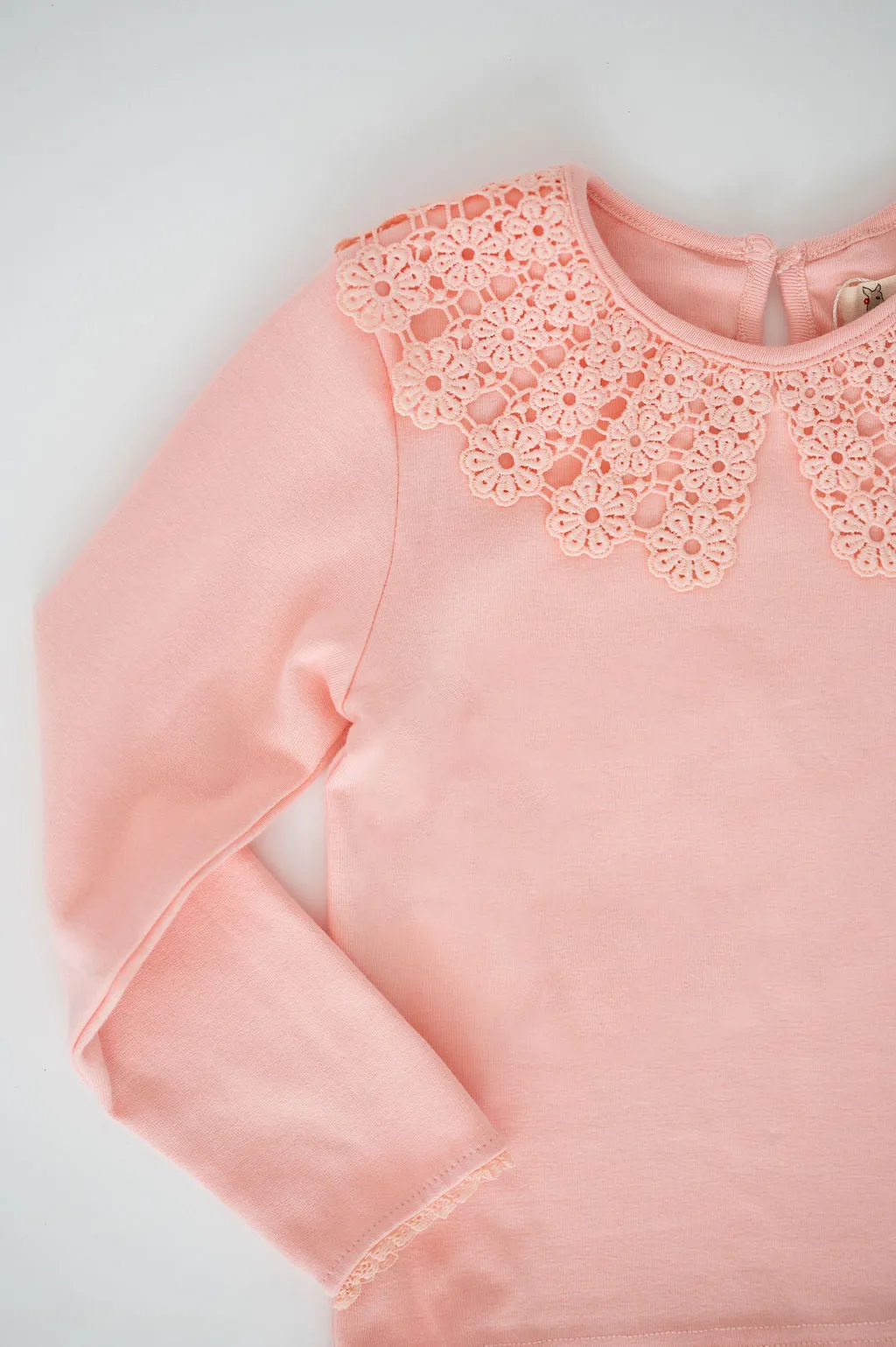Peach L/S Knit Top