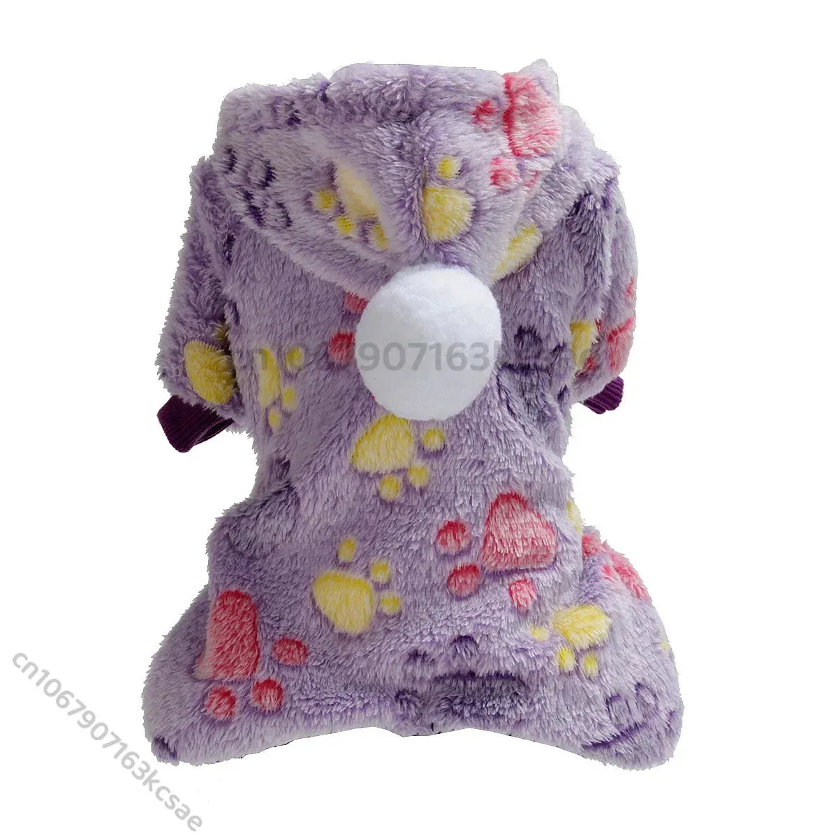 Pet Clothes Flannel Dog Costume Dog Cold Weather Coats Cat Apparel Soft Flannel Doggie Jumpsuit Clothes Pet Four Legged Pajamas