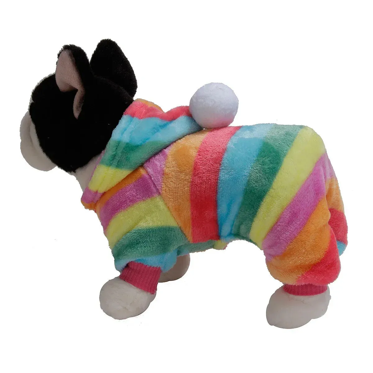 Pet Clothes Flannel Dog Costume Dog Cold Weather Coats Cat Apparel Soft Flannel Doggie Jumpsuit Clothes Pet Four Legged Pajamas