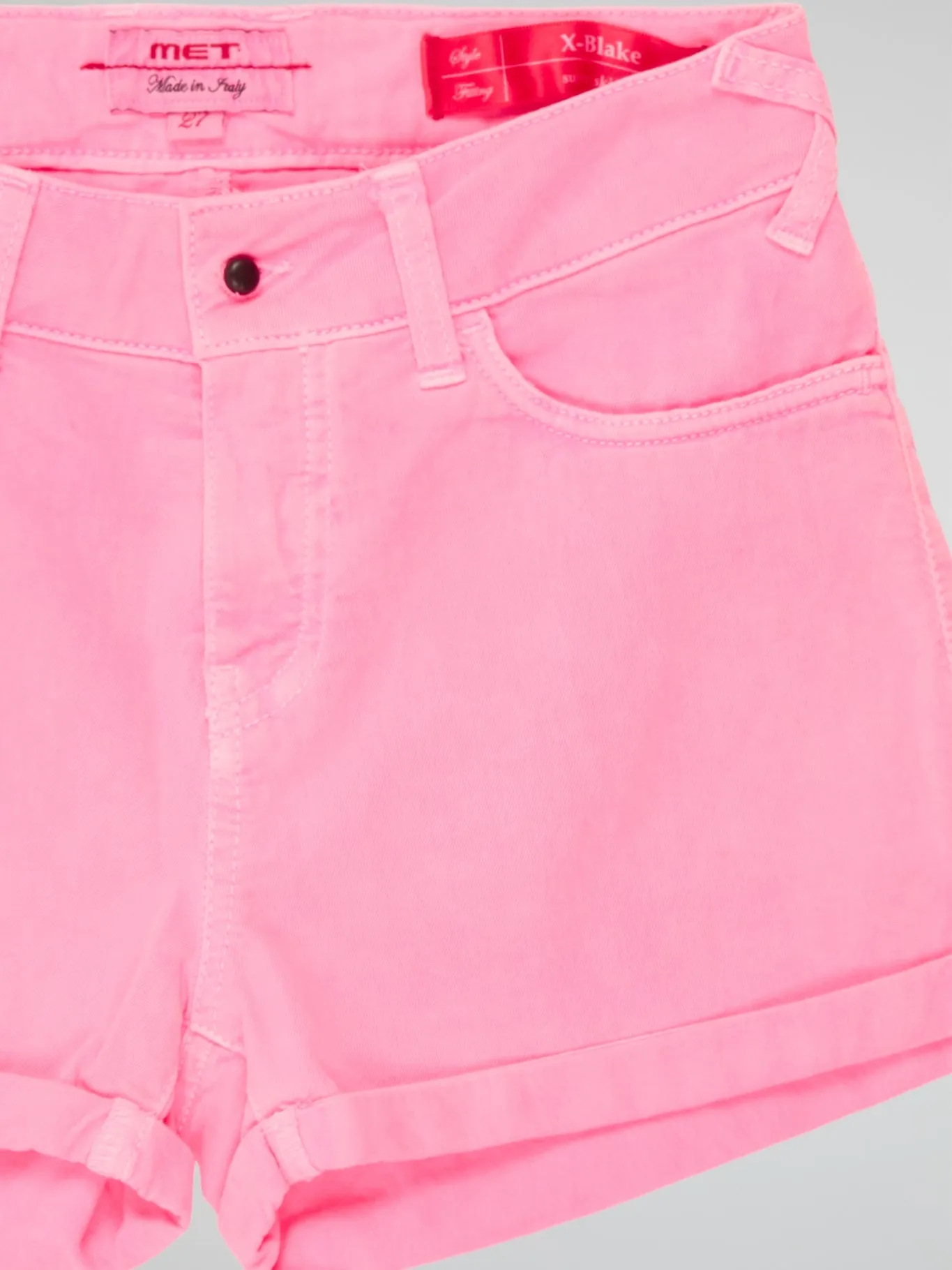 Pink Denim Shorts
