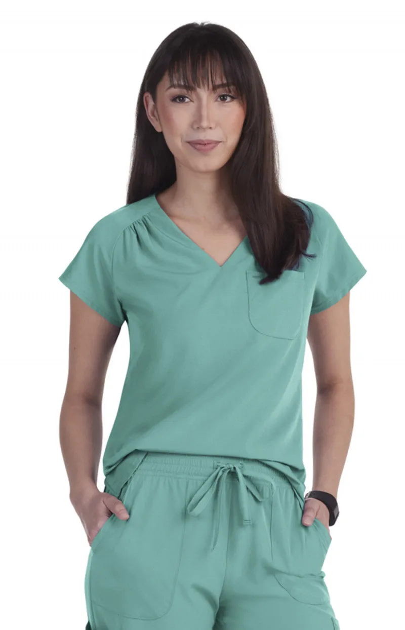 Planet Koi 1118 Kailani Top Waterfall Blue