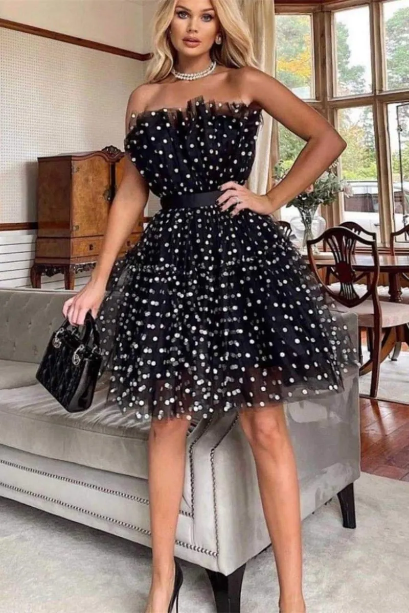 Polka Dot Tulle Party Dress