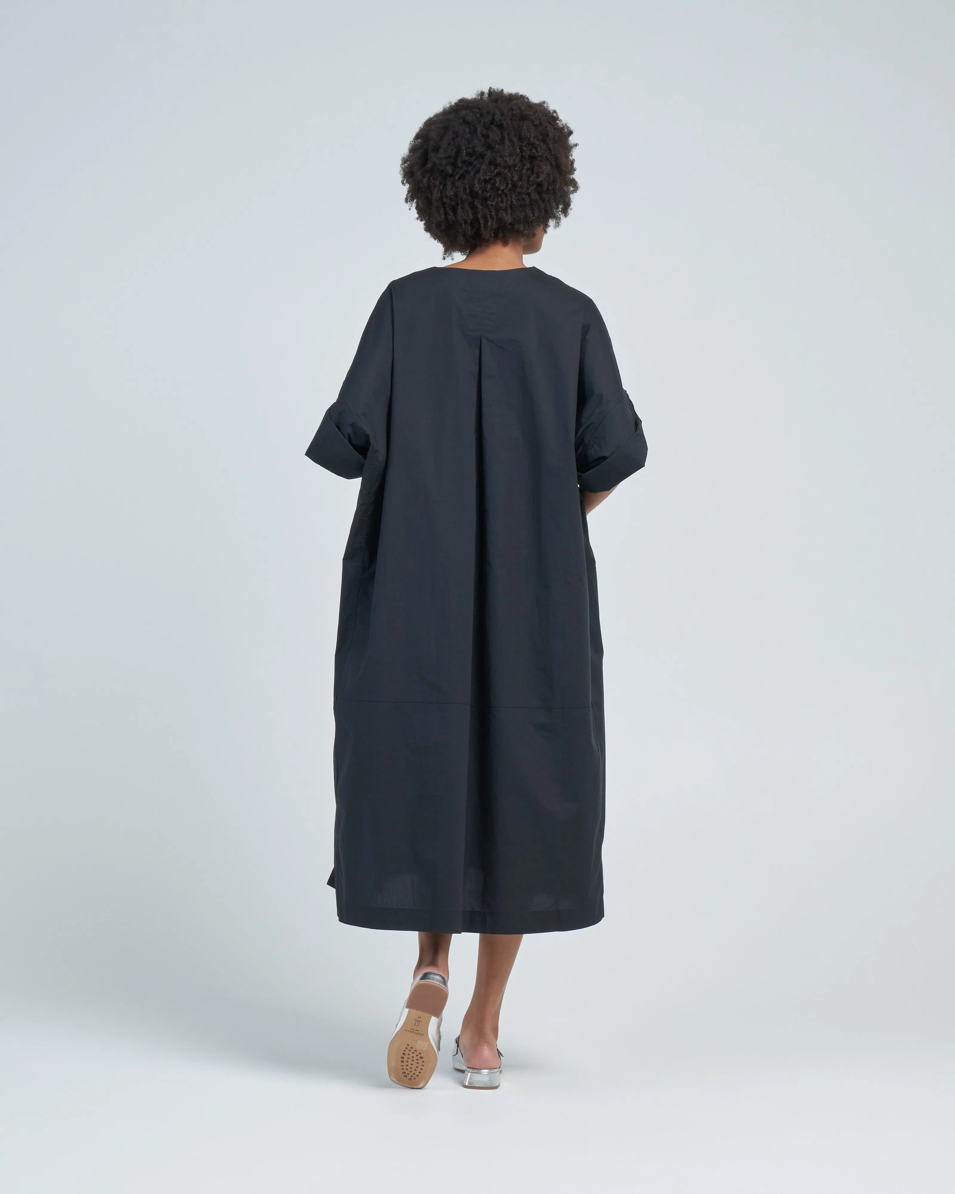 poplin oversized tee dress