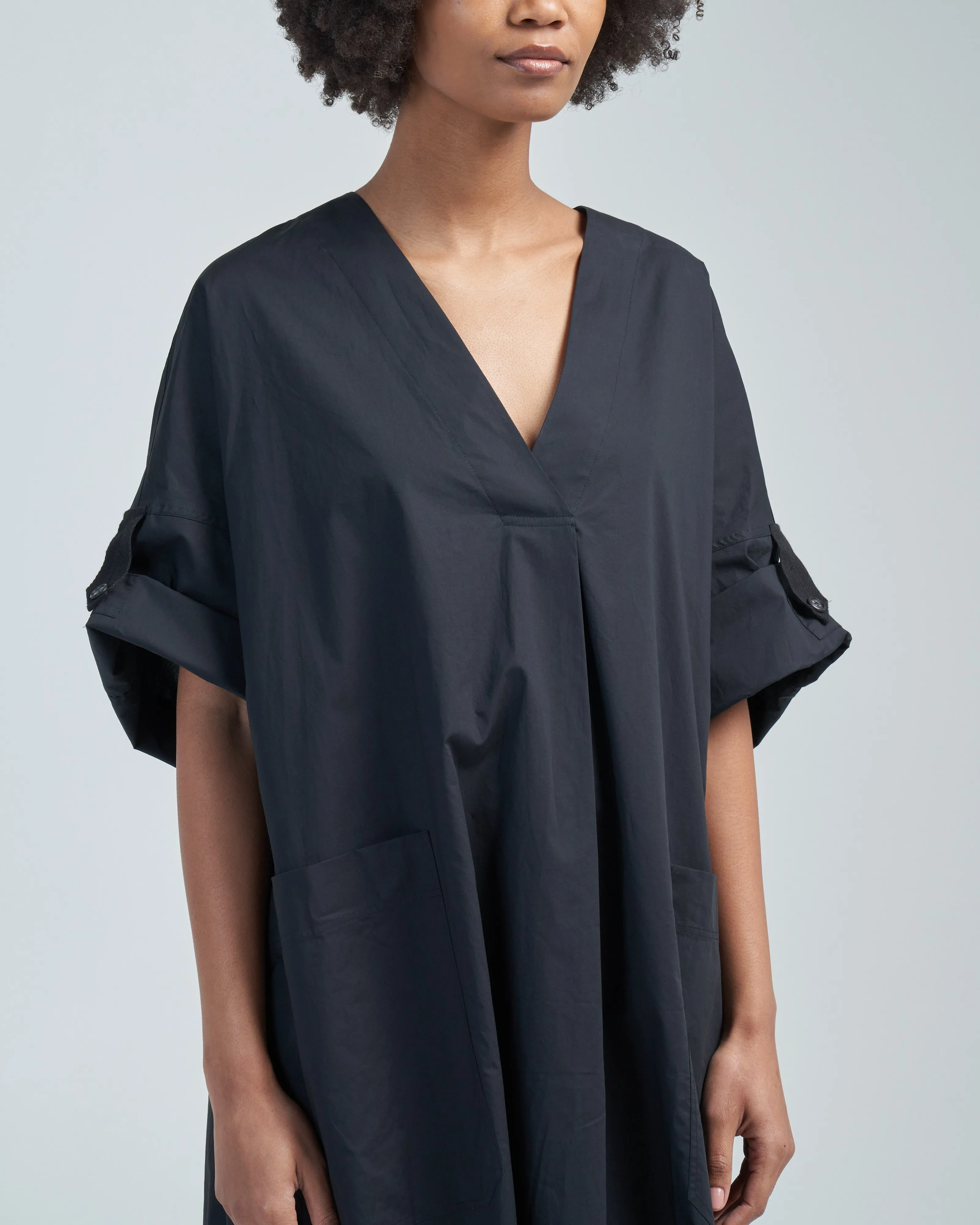 poplin oversized tee dress