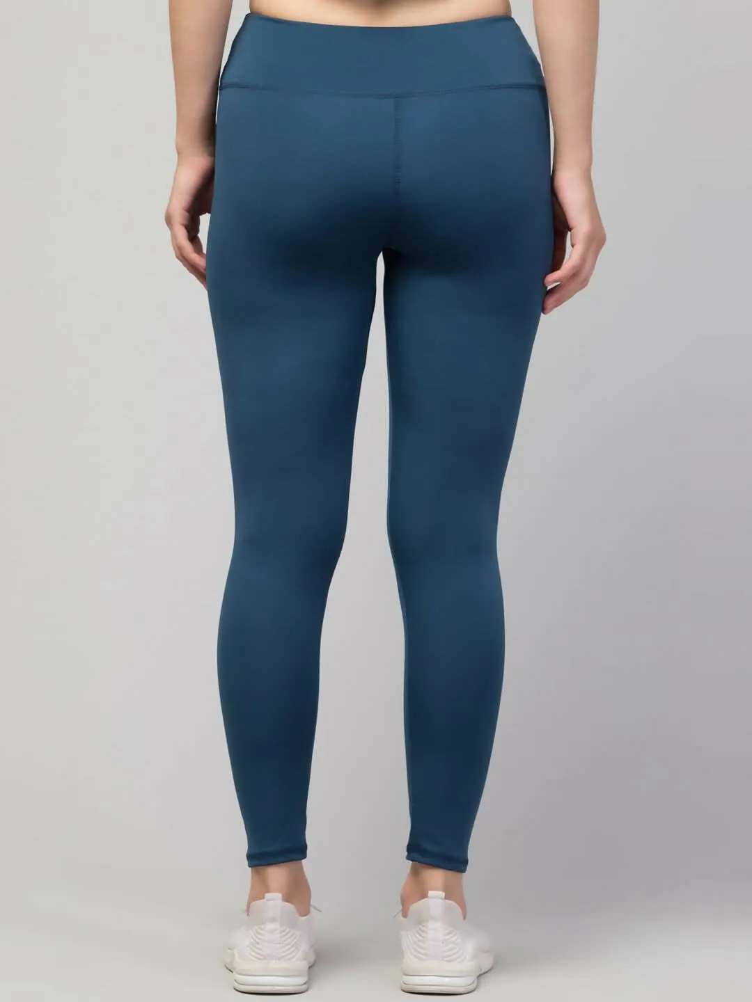 Premium High GSM Activewear Solid Yoga Pants for Women & Girls (TEAL)
