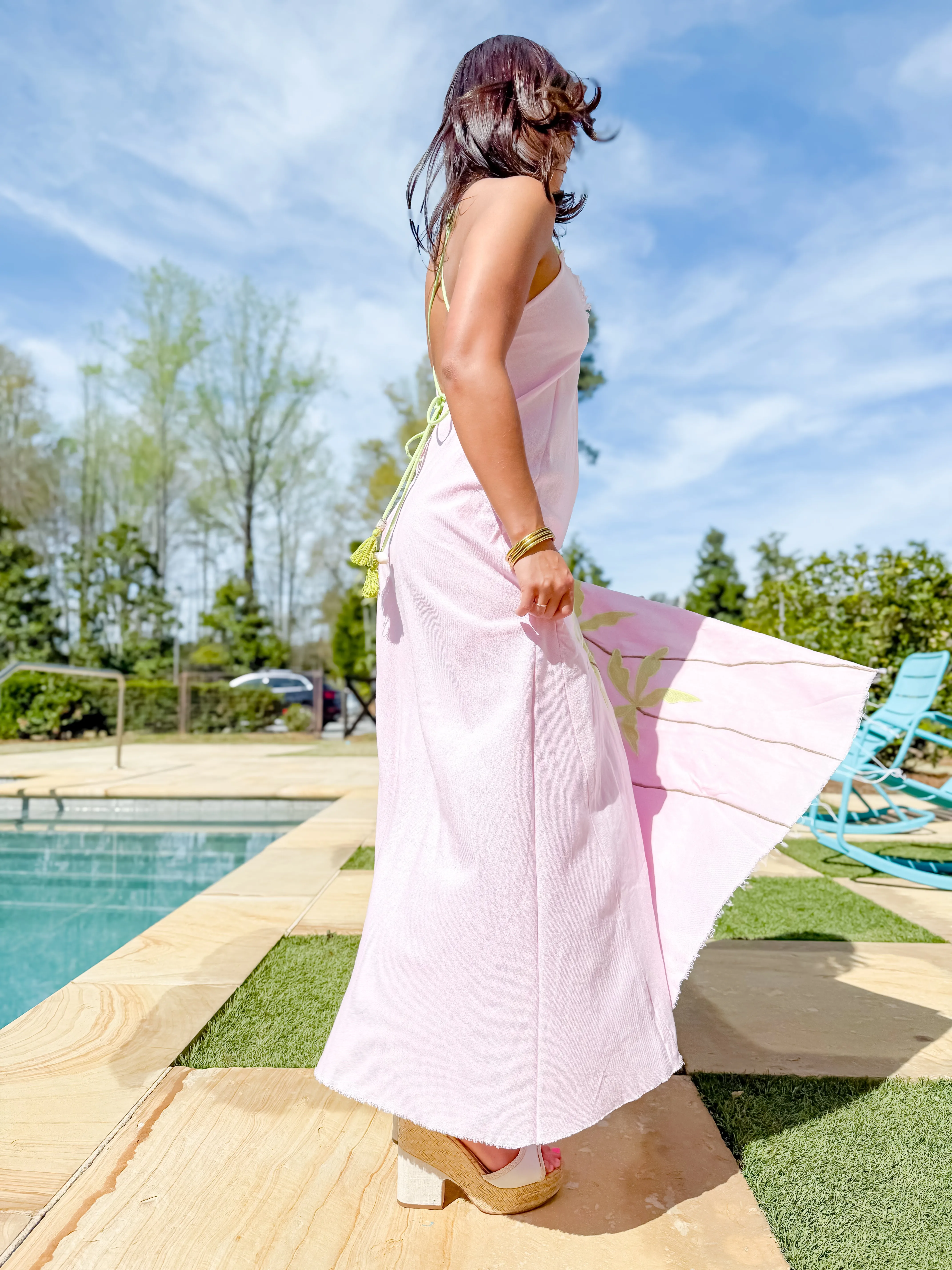 Pretty in Palms Maxi Dress