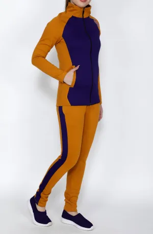 Purple & Gold Thermal Tracksuit