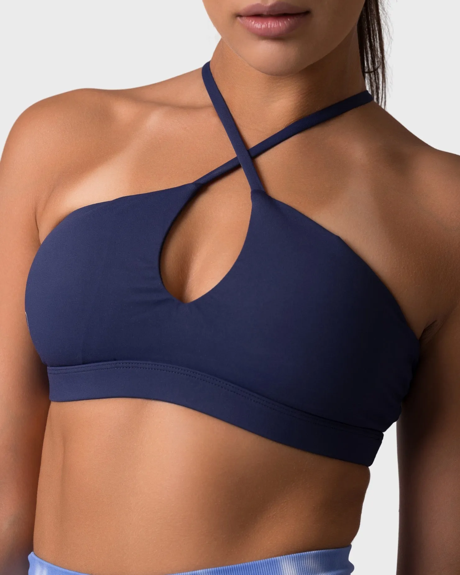 PWG x CC Cross-Shoulder Bra - Navy