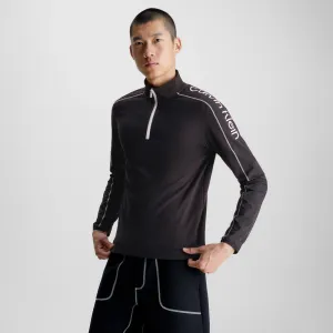 Quarter Zip Tracksuit Top - Black
