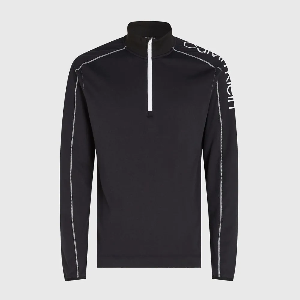 Quarter Zip Tracksuit Top - Black