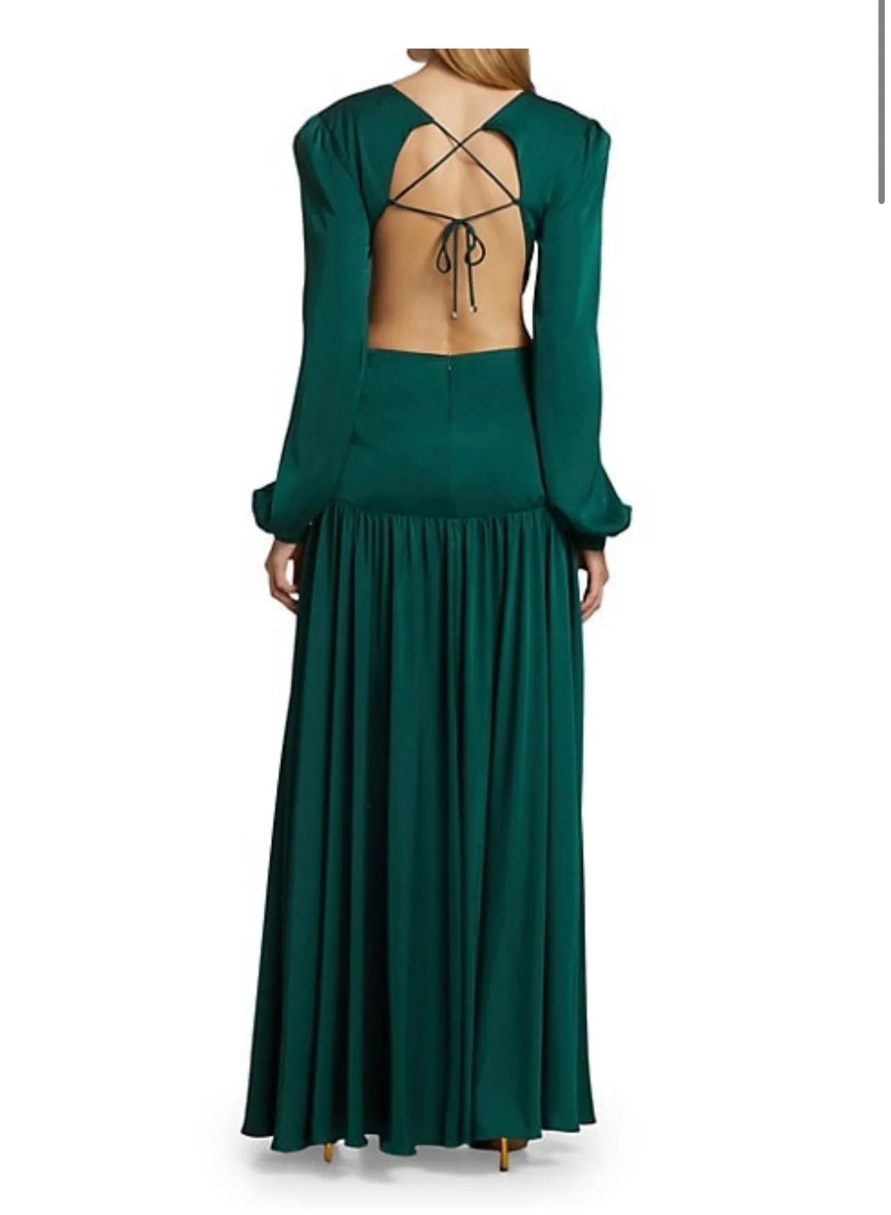 "MYKONOS" FUCHSIA CUT OUT LONG SLEEVE MAXI DRESS