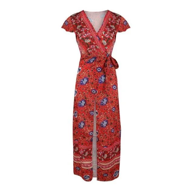 "Ses Platgetes" Wrap Dress