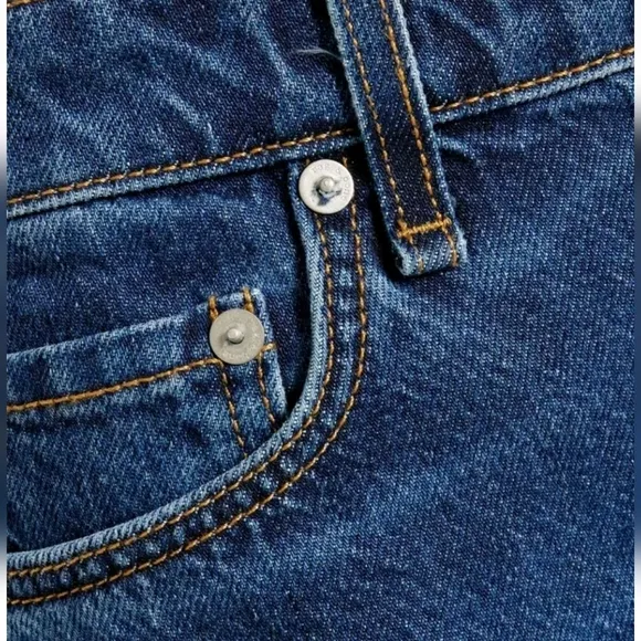 Rag &amp; Bone Womens Shorts Size 31 Dre Low Rise Denim Frayed Hem Button Fly New