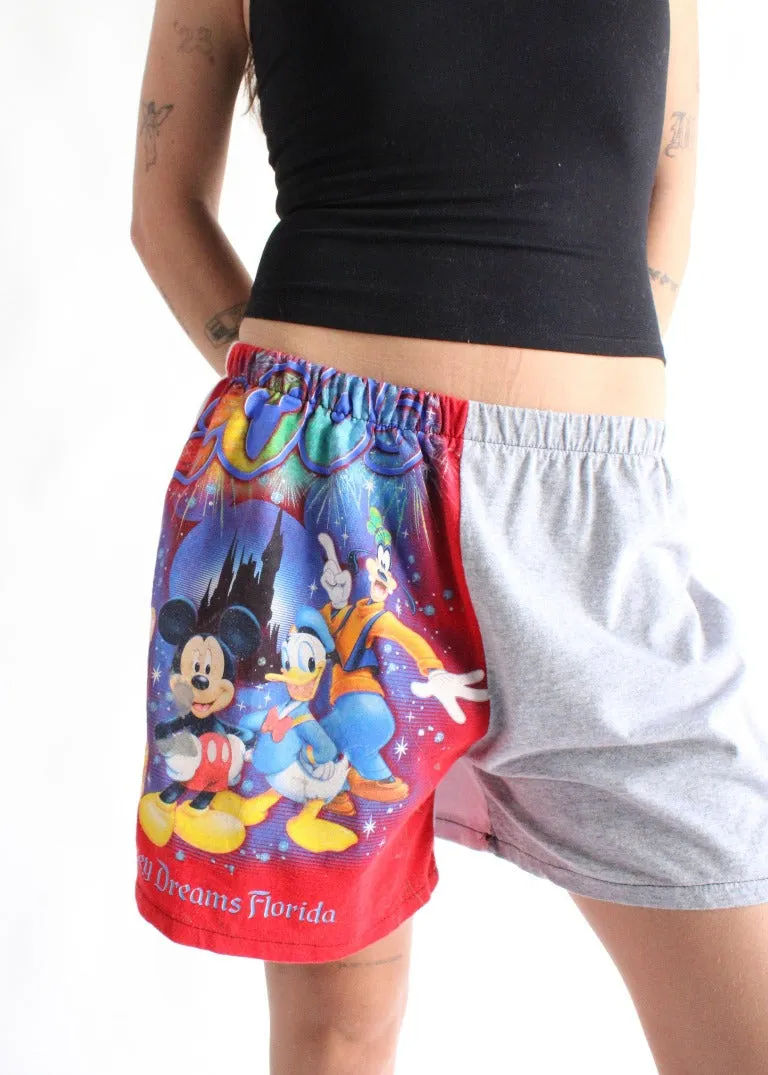 RCYCLD Cartoon Pieced Tee Shorts