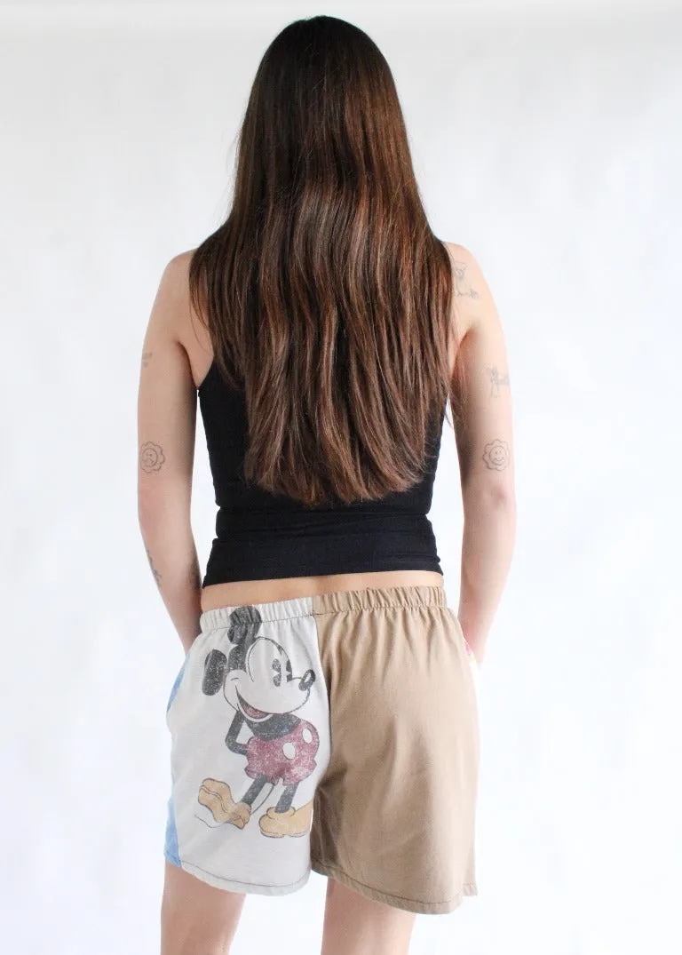 RCYCLD Cartoon Pieced Tee Shorts