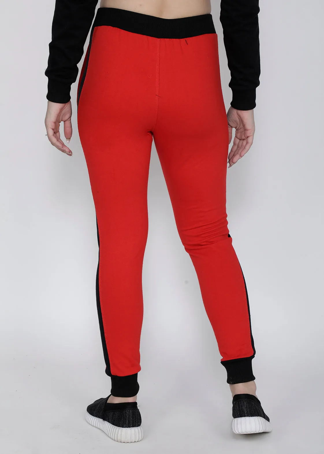 Red Black Joggers