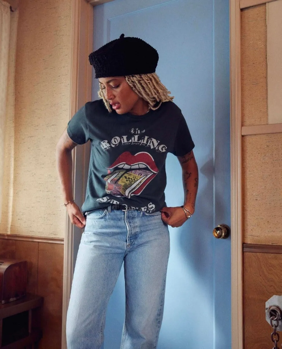 Restocked Rolling Stones Ticket Tee Vintage Black