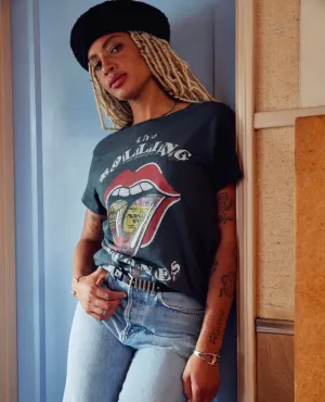 Restocked Rolling Stones Ticket Tee Vintage Black