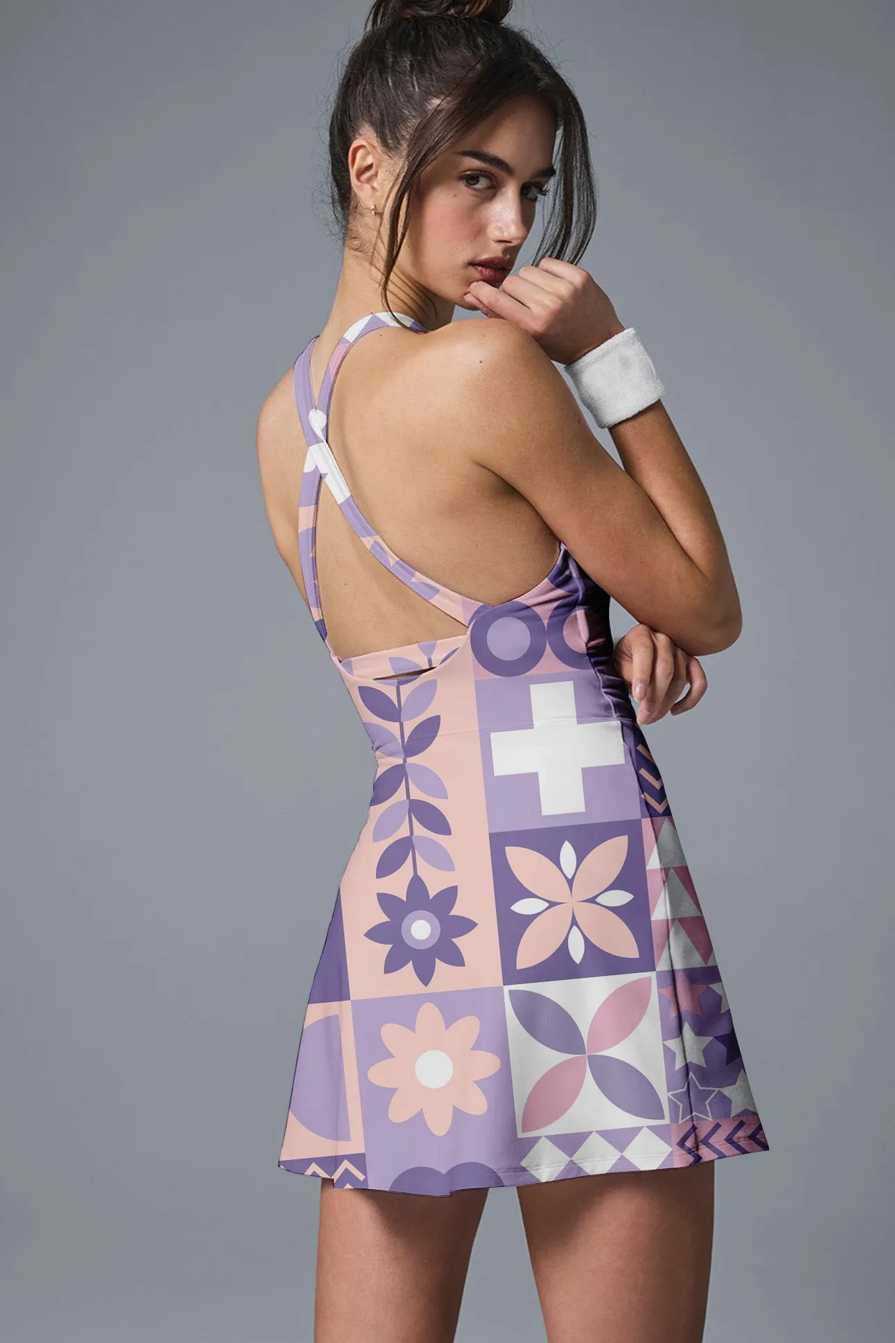 Retro Bloom – Pastel Power Dress