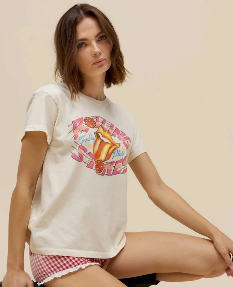 Rolling Stones Tumbling Die Tee Stone